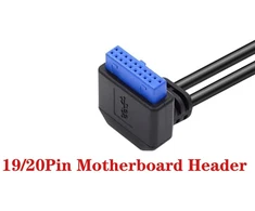Default Usb 3.0 19 kontaktų prailginimo laidas, 90 laipsnių kampu