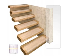 Defipad Neslystančios Skaidrios Laiptų Pakopos 30x80
