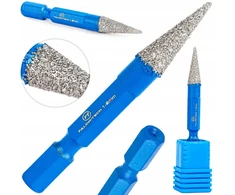 Deimantinis kūginis frezas plytelėms, 1-8mm, Hex