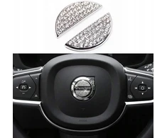 Deimantinis lipdukas ant vairo, volvo logotipas