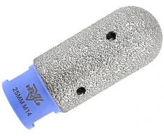 Deimantinis pirštinis frezeris 25 mm plytelių pjoviklis su m14 sriegiu skirtas skylių didinimui, formavimui, poliravimui, šlifavimui ant keraminių, porcelianinių plytelių, marmuro, granito stalviršių