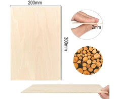 Dejivsin faneros rinkinys, 6 vnt., 300 x 200 x 2 mm, balzos mediena 2 mm, faneros plokštė, liepos faneros medienos plokštės, balzos medienos plokštės lazeriniams projektams, "pasidaryk pats" modeliams, menams ir amatams, paveikslams