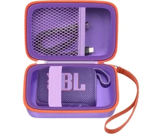 Kompiuterio kolonėlės Dėklas Jbl Go 4/3/2 Bluetooth garsiakalbiui – Nešiojamas, atsparus smūgiams, violetinis