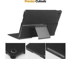 Dėklas, skirtas Lenovo Tab Plus 11.5 colių (2024 m.) planšetiniam kompiuteriui + 1 apsauginis stiklas, itin plonas, lengvas, trigubas sulankstomas apsauginis dėklas – pilkas