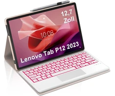 Klaviatūra Dėklas su apšvietimu ir lietimės plokštele Lenovo Tab P12 12.7" 2023