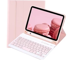 Dėklas su klaviatūra Ipad Mini 1-5 7.9", rožinis