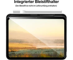 Dėklas, suderinamas su ipad 10th gen 2022 10.9 colių, smūgiams atsparus skaidrus kietas dėklas su rašiklio laikikliu, planšetinio kompiuterio dėklas, skirtas ipad 10th gen 10.9 colių su automatiniu pažadinimu/užmigdymu, juodas