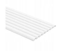 Dekoratyvinė 3d sienų plokštė Duna Wp001t Mardom Decor, balta, 200 cm x 25 cm