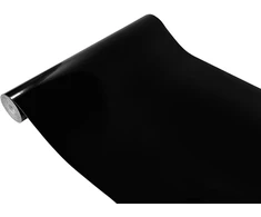 Dekoratyvinė juoda blizgi lipni plėvelė baldams, rulonas, plotis 90 cm