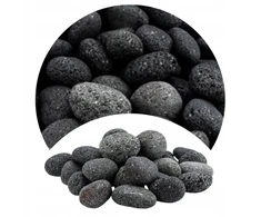 Dekoratyvinis akvariumo akmuo Lava Juoda 1kg 3-5cm