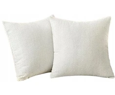 Dekoratyvinis pagalvės užvalkalas iš veliūro 45x45 baltas taškuotas