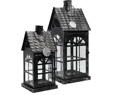 Dekovita metaliniai žibintai 2 vnt. 35 cm / 50 cm