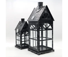 Dekovita metaliniai žibintai 2 vnt. 35 cm / 50 cm