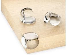 Deleycon, 12 vnt. kūdikių kampų apsaugų pakuotė – lipnios silikoninės, skaidrios, minkštos, apvalios, 20 mm x 30 mm – kūdikių vaikų kampų apsauga, kraštų apsauga, stalo krašto apsauga medienai, metalui, stalui