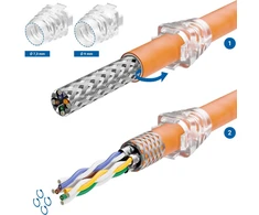 Deleycon 2x Rj45 Jungtis 10 Gbit/s Be Įrankių Lsa Tinklo Kabeliams