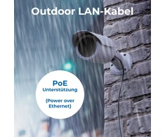 Deleycon 50 m Cat7 lauko tinklo kabelis S/ftp 600 Mhz 10 Gbit/s Awg 26 Cu varinis, skirtas naudoti lauke, atsparus Uv spinduliams, itin atsparus oro sąlygoms Ldpe danga juodas