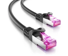 Deleycon 50 m Cat7 lauko tinklo kabelis S/ftp 600 Mhz 10 Gbit/s Awg 26 Cu varinis, skirtas naudoti lauke, atsparus Uv spinduliams, itin atsparus oro sąlygoms Ldpe danga juodas