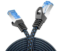 Deleycon Cat 8 tinklo kabelis 5m, 40 Gbit/s, Rj45, juodas