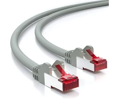 Deleycon Cat6 tinklo kabelis 3m, S/ftp, paauksuoti kontaktai, pilkas