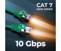 Deleycon Cat7 Patch kabelis - S-ftp Pimf žalias