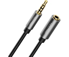 Deleycon ctia ausinių ilgintuvas 4 kontaktų trrs mikrofonas 3,5 mm jack lizdo ilgiklis ausinėms aux metalinis kištukas stereo audio pc mobilusis telefonas išmanusis telefonas planšetinis kompiuteris hifi imtuvas 3,0 m