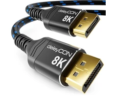 Deleycon Displayport 1.4 Kabelis 1m - 8k@60hz, 4k@165hz, Hdr
