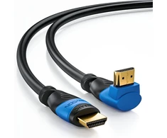 Deleycon Hdmi kampinis kabelis 2m, 4k Hdr, 90° kampas