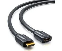 Deleycon hdmi prailginimo kabelis – suderinamas su hdmi 2.0 a/b/1.4 a – uhd/4 k/3d/1080p/2160p/arc didelis greitis su ethernet, 3 m