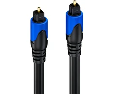 Deleycon Mk38 Skaitmeninis optinis audio kabelis Spdif 2x Toslink kištukas Skaitmeninis šviesolaidinis kabelis 2m Juodas