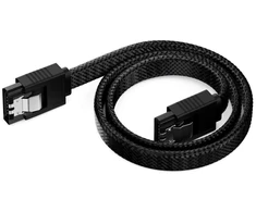 Deleycon Sata 3 kabelių rinkinys, 3 x 50 cm, 6 Gbit/s, juodas