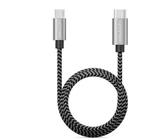 Deleycon Usb-c į Micro Usb kabelis, 1m, juodas