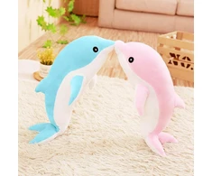 Delfinų pliušiniai žaislai, gražūs įdaryti minkšti gyvūnai, pagalvė apkabinimui, delfinų lėlės vaikams (100 cm / 39.37 coliai, mėlyna)