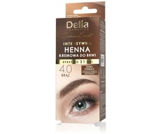 Delia Cosmetics Delia Nauja, intensyvi kreminė chna antakiams Eyebrow Expert, 15ml 4.0 Brąz