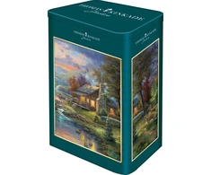 Dėlionė Thomas Kinkade "nature's Paradise", 500 detalių, nostalginiame dėkle