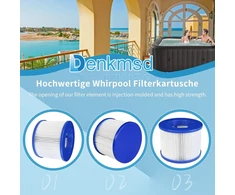 Denkmsd filtras pripučiamam Spa, infinite spa filtro kasetė clever spa 75 x 100 mm aukštis 75 mm baseino filtro kasetė, filtras spa aquaparx (4 vnt.)
