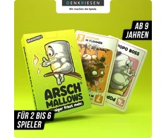 Denkriesen - Arschmallows® – Less Eats More. Kortų žaidimas | Amžius 9+ | 2-6 žaidėjai | Šeimos žaidimas | Juokingas žaidimas visai šeimai | Puikiai tinka žaidimų vakarams