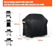 Denmay 107 x 45 x 130 cm grilio uždangalas 7139, skirtas Weber Spirit Ii 300 310 serijai, Spirit E-320, Spirit 300 serijai, Spirit 200 serijai, 600d apsauginis uždangalas