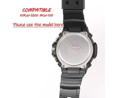 Dervos laikrodžio apyrankė Casio Ws220 Mcw100h vyrams, oranžinė-juoda