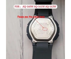 Dervos pakaitinis laikrodžio dirželis, suderinamas su Casio Aq-163w Aq-160 Aq-161, plastikinis dirželis, skirtas vyriškam laikrodžiui