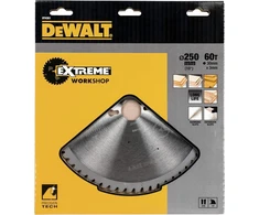 Dewalt 250mm diskinio pjūklo diskas, 60 dantų