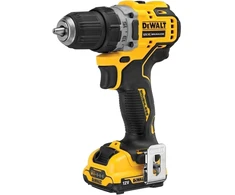 Dewalt Dcd701d2 12 V akumuliatorinis gręžtuvas (bešepetėlinis variklis, 15 sukimo momento lygių reguliavimas, 2 greičių pilnai metalinė pavarų dėžė, komplekte 2x 12v 2ah ličio jonų akumuliatoriai, įkroviklis, diržo spaustukas, T-stak dėžė)