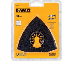 Dewalt dt20719 93 x 93 mm karbido dildė (daugiafunkcio įrankio priedas skirtas grubiam plytelių klijų, betono ir medienos šlifavimui, optimizuotas karbido grūdas efektyviam medžiagos pašalinimui) dt20719