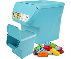 Dėžė daiktams, kaladėlėms, kreidelėms, žaislams Vegbox 13l mėlyna