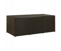Dėžė lauko baldams iš poliratano, 180x90x70 cm, ruda