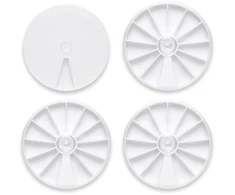 Dėžutė, organizeris karoliukams, karoliukams, plastikinis, 82x10mm, 4 vnt