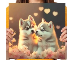 Diamond Painting deimantinė mozaika 5d vaikams šuo