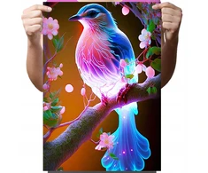 Diamond painting deimantinis paveikslas mozaika 5d vaikams paukštis