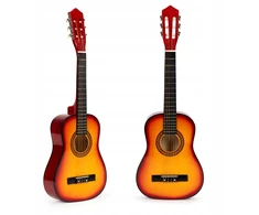 Didelė klasikinė medinė gitara vaikams su 6 stygomis