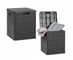 Didelė sodo dėžė-staliukas balkonui terasai 90l 50x44x42,5cm