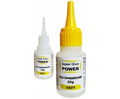 Dideli Super Glue Power cianoakriliniai tiršti klijai 20g su aplikatoriumi-adatele